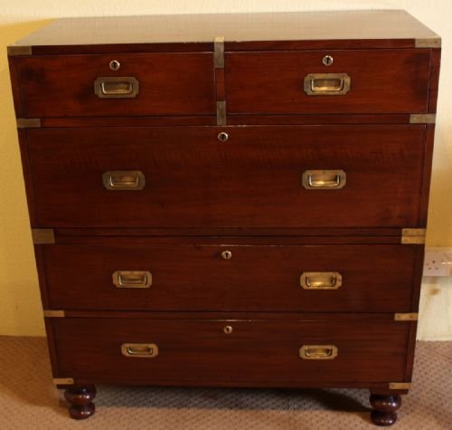 Mahogany Military or Campaign Chest