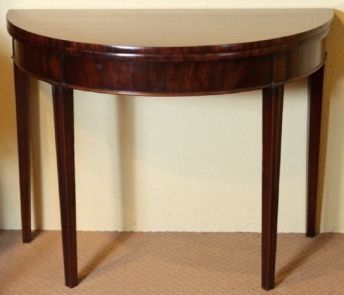 Mahogany Fold Over Tea Table