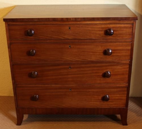 Mahogany 4 Drawer Chest