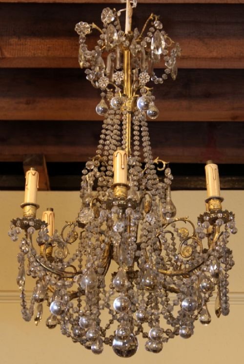 An Attractive Cut Glass Chandelier