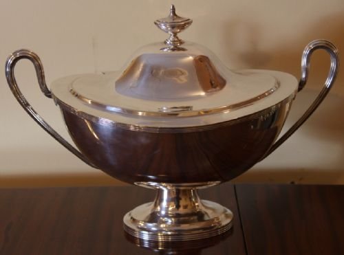 Silver Plated 19th Century Soup Tureen