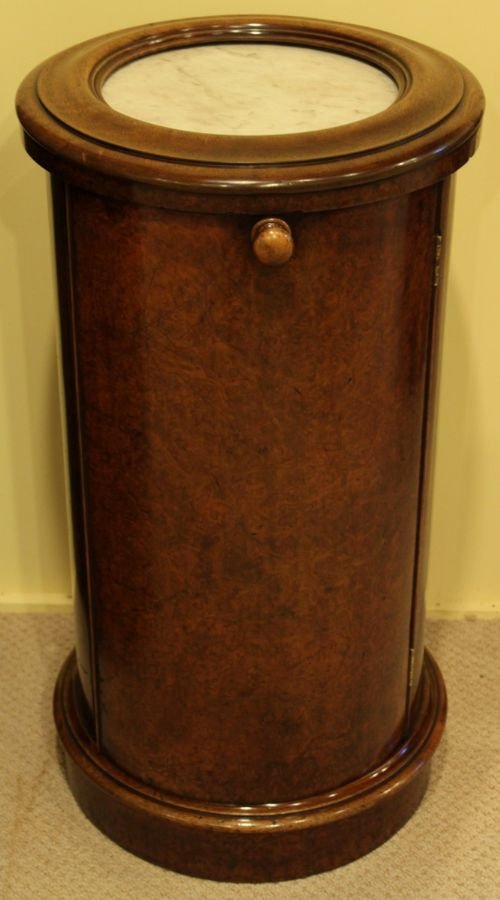 Victorian Burr Walnut Pot Cupboard