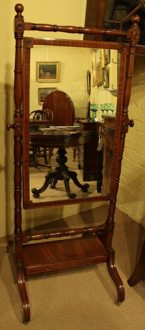 Regency Cheval Mirror