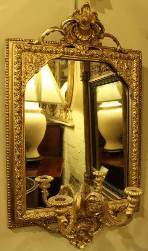 Victorian Gilt Girandole Mirror