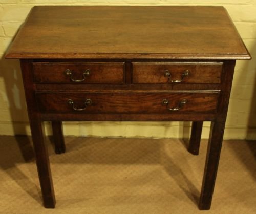 Georgian Country Oak Lowboy