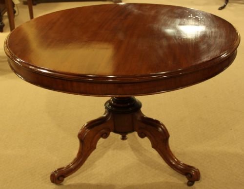 Victorian Mahogany Circular Tilt Top Table