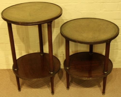 A Good Pair of Louis Xvi Style Mahogany and Gilt Brass Mounted Guerdons