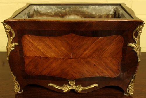 Louis Xv Style Kingwood and Tulipwood Armolin Mounted Jardinière