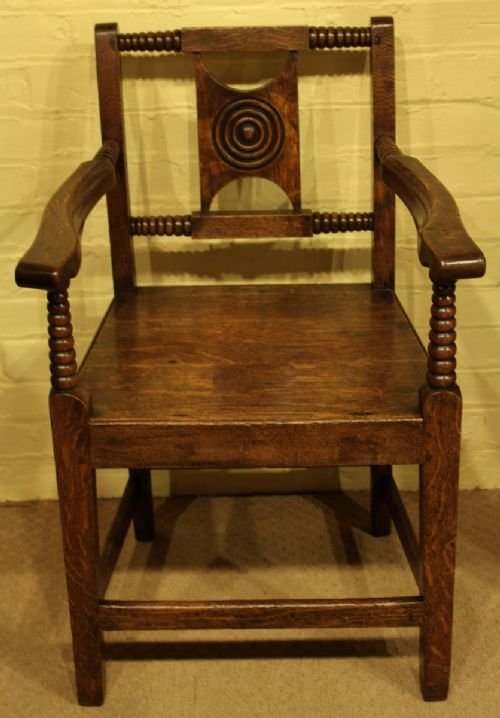 Arts & Craft 19th Century Oak Armchair