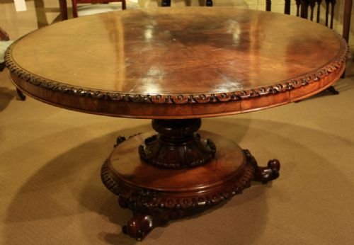 A Superb Quality Walnut Sunburst Table