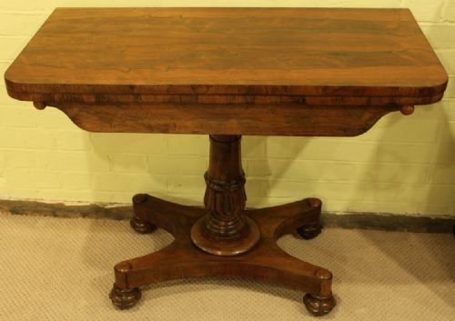 A Nice Quality Rosewood Card Table