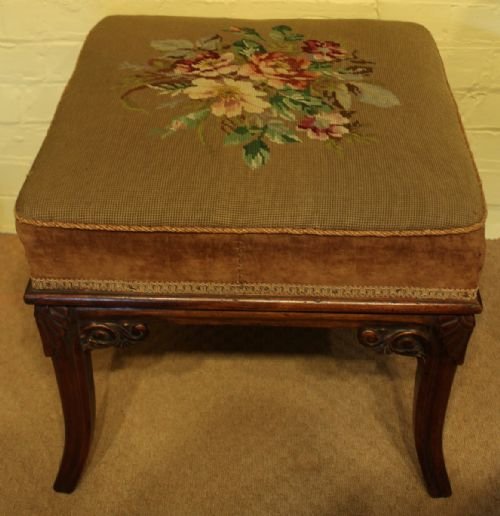 Regency Period Mahogany Framed Stool