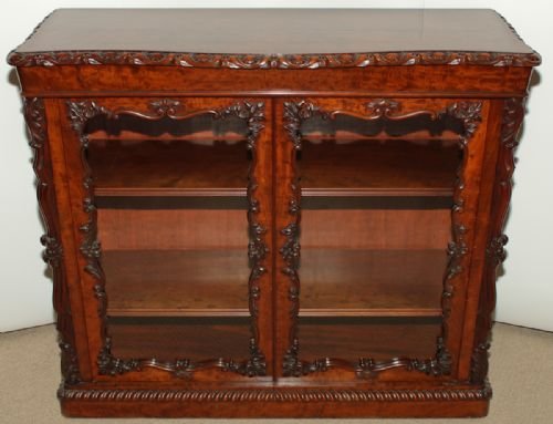 A Plum Pudding Mahogany Low 2 Door Bookcase