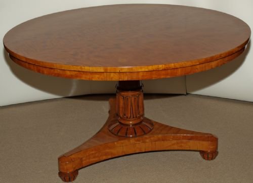 A Rare 19th Century Satinwood Centre Table in the Manner of Gillows
