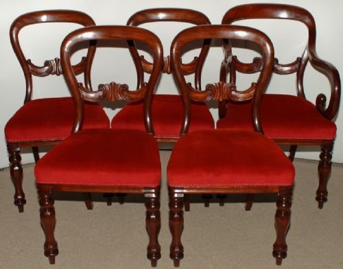 Set of Eight Good Quality Victorian Mahogany Dining Chairs