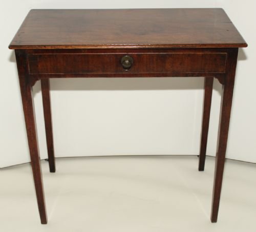 George II Walnut One Drawer Side Table