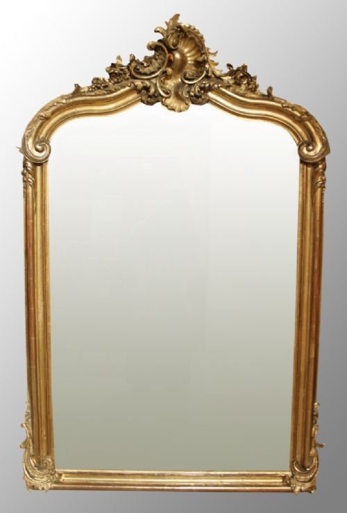 19th Century French Mirror with the Original Bevelled Glass