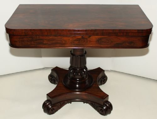 Quality William IV Rosewood Tea Table