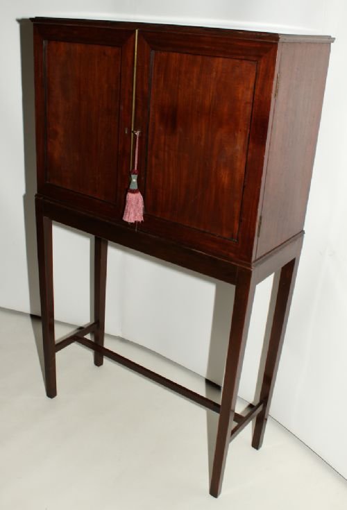 19th Century Mahogany Cabinet with Pigeon Holes