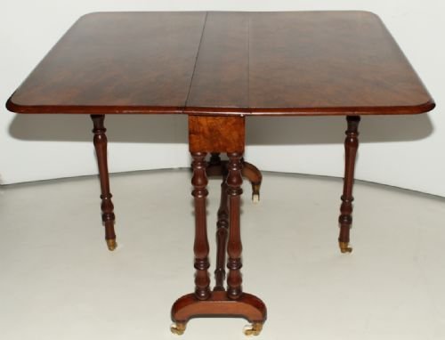 Victorian Burr-walnut Sutherland Table