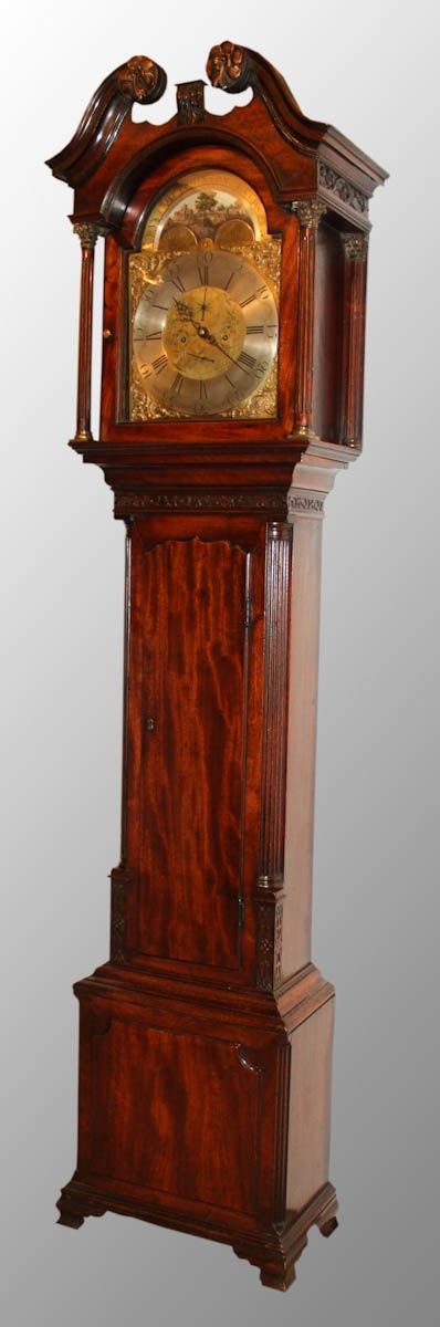 Mahogany Chippendale 8 Day Longcase Clock