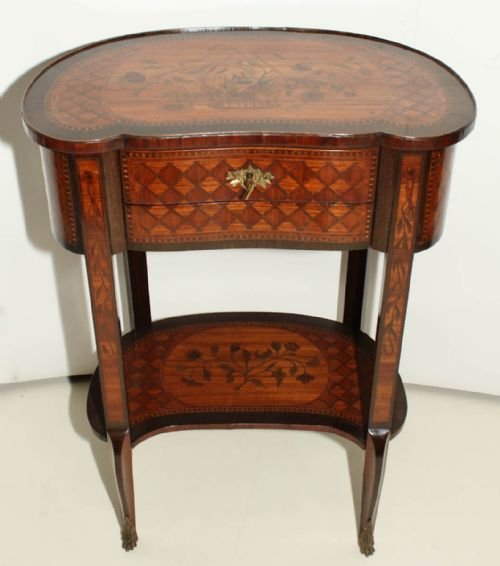 French Kingwood Table En Chiffonier
