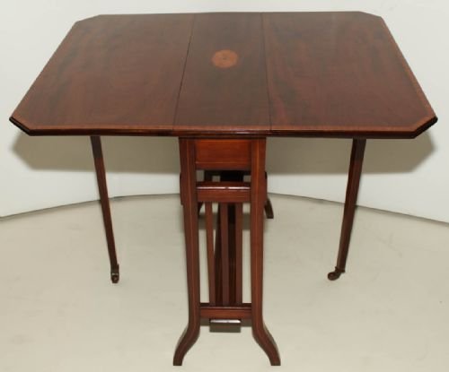 Edwardian Inlaid Mahogany Sutherland Table