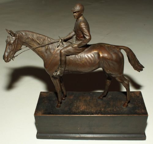 A Well Modelled Bronze of a Racehorse