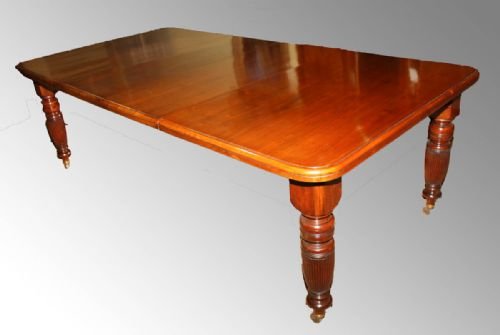 Mahogany 2 Leaf Wind Out Dining Table