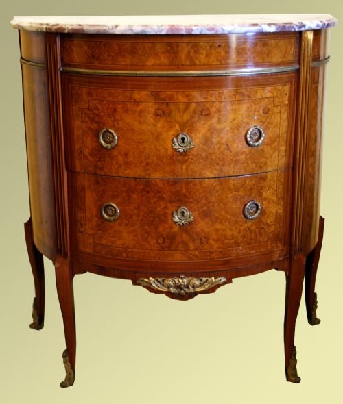 Louis Xvi Style Amboyna Commode