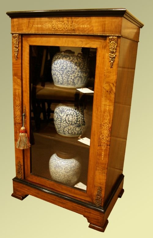 Victorian Walnut & Ormolou Pier Cabinet