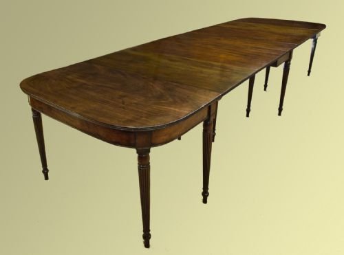 Regency 'D' End 10-12 Seater Dining Table