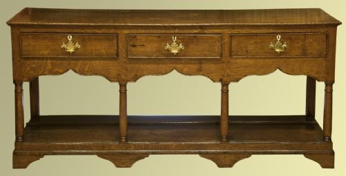18th Century Oak Potboard Dresser