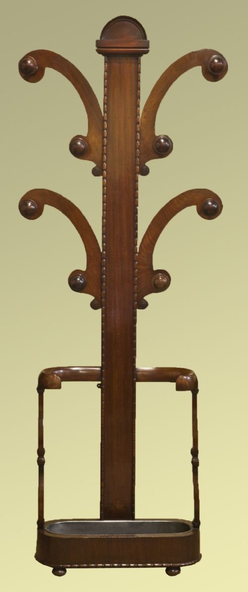 Early Victorian Mahogany Hall Stand