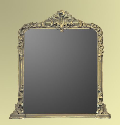 Overmantle Mirror in Later Painted Finish