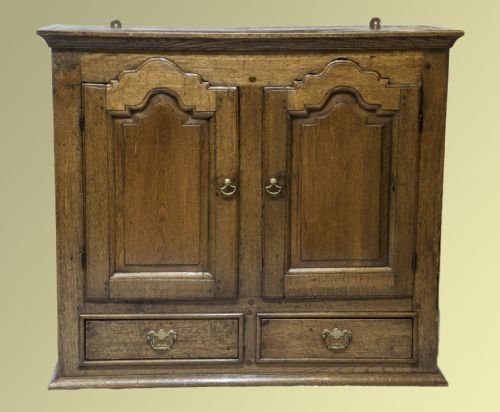 An 18th Century Style Oak Wall Cupboard