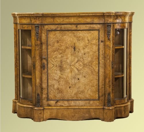 Boxwood-inlaid Figured Walnut Credenza