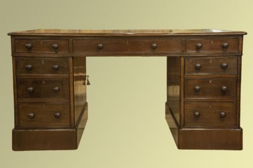 Victorian Mahogany Partners Desk