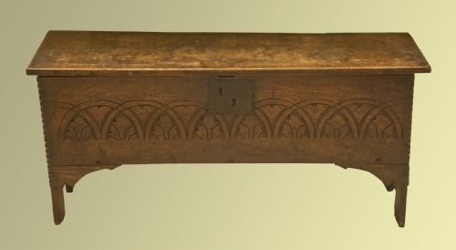 West Country Boarded Oak Coffer