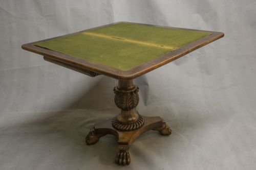 Superb Rosewood Fold-over Card Table