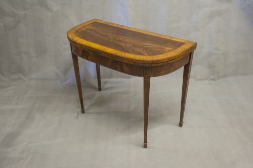 Satinwood, Purpleheart, Box and Inlaid Card Table