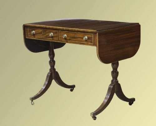 Late George III Mahogany Sofa Table
