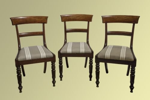 Set of Six Mahogany Bar-back Chairs