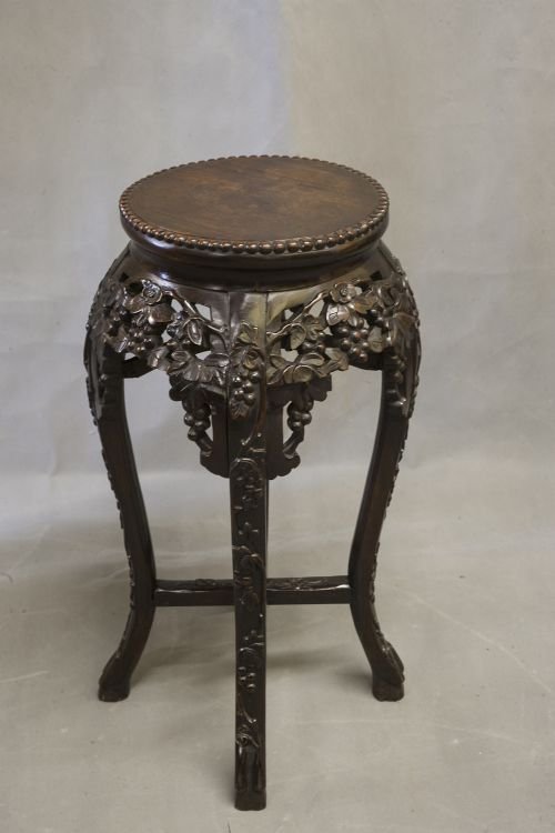 19th Century Chinese Hardwood Pot Stand
