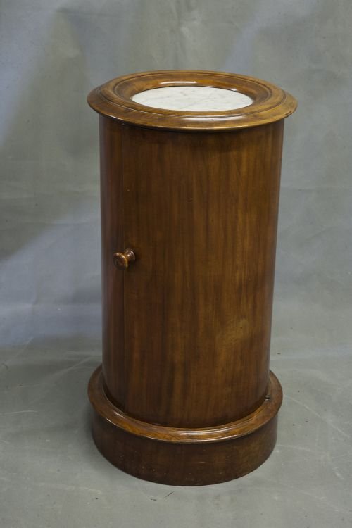 Victorian Mahogany Circular Bedside Cupboard