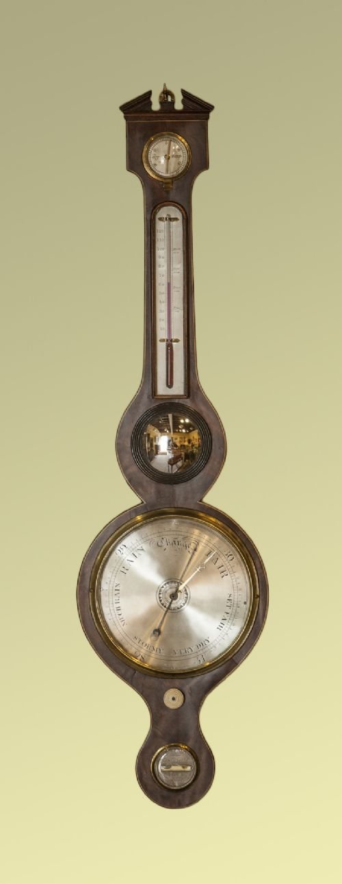 Early 19th Century Mahogany Cased Wheel Barometer