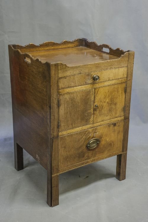 George III Mahogany Tray Top Commode
