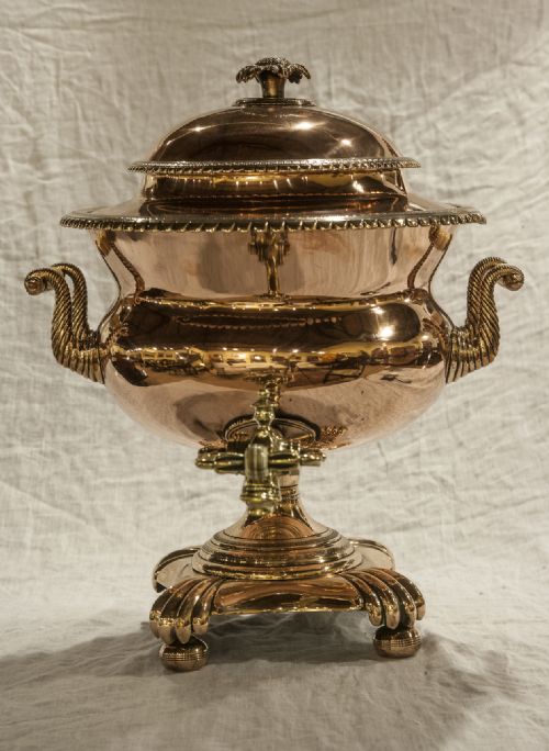 Regency Brass and Copper Samovar