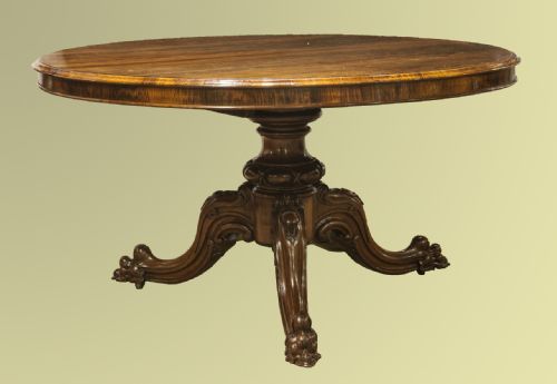 Superb Quality Victorian Rosewood Centre or Breakfast Table