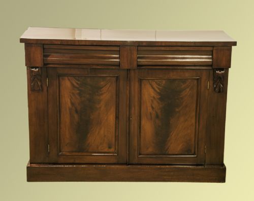 Victorian Mahogany Two Door Chiffonier